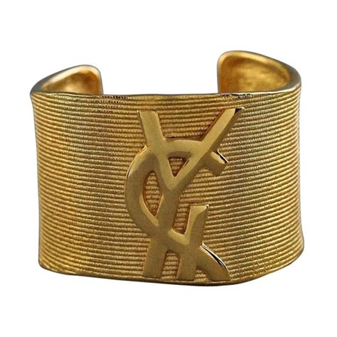 is ysl bracelet real gold|yves saint laurent leather bracelet.